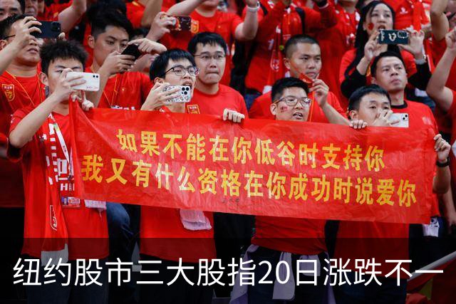 纽约股市三大股指20日涨跌不一